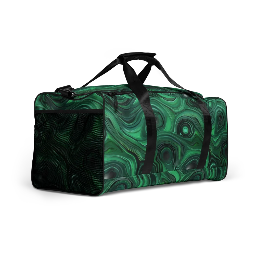 Verdant Vortex on Duffle Bag — Right Front