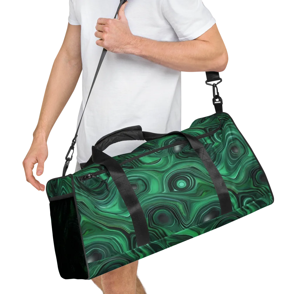 Verdant Vortex on Duffle Bag — Right Front