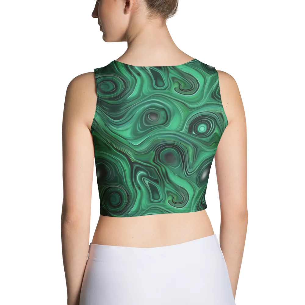 Verdant Vortex on Crop Top — Back