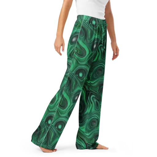 Verdant Vortex on a Women's Pajama Pants