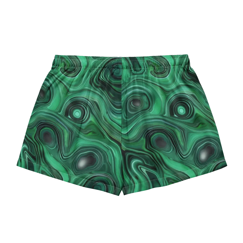 Verdant Vortex on Women's Pajama Shorts — Back