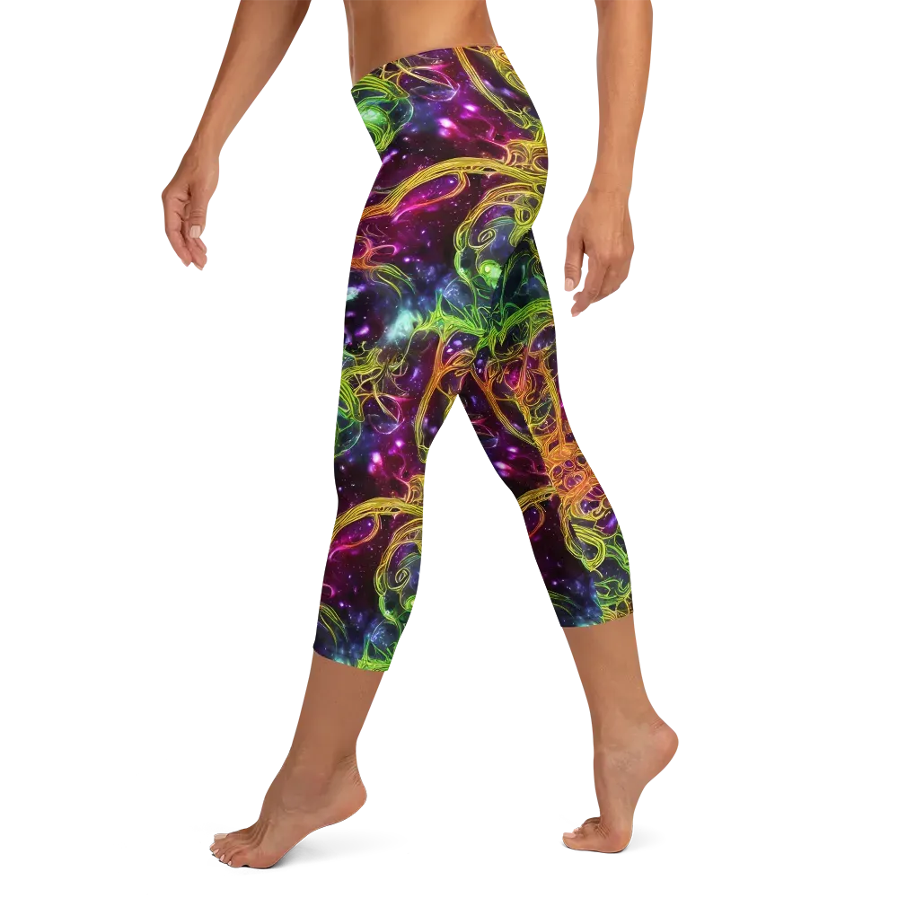 Infinite Filament on Capri Leggings — Left