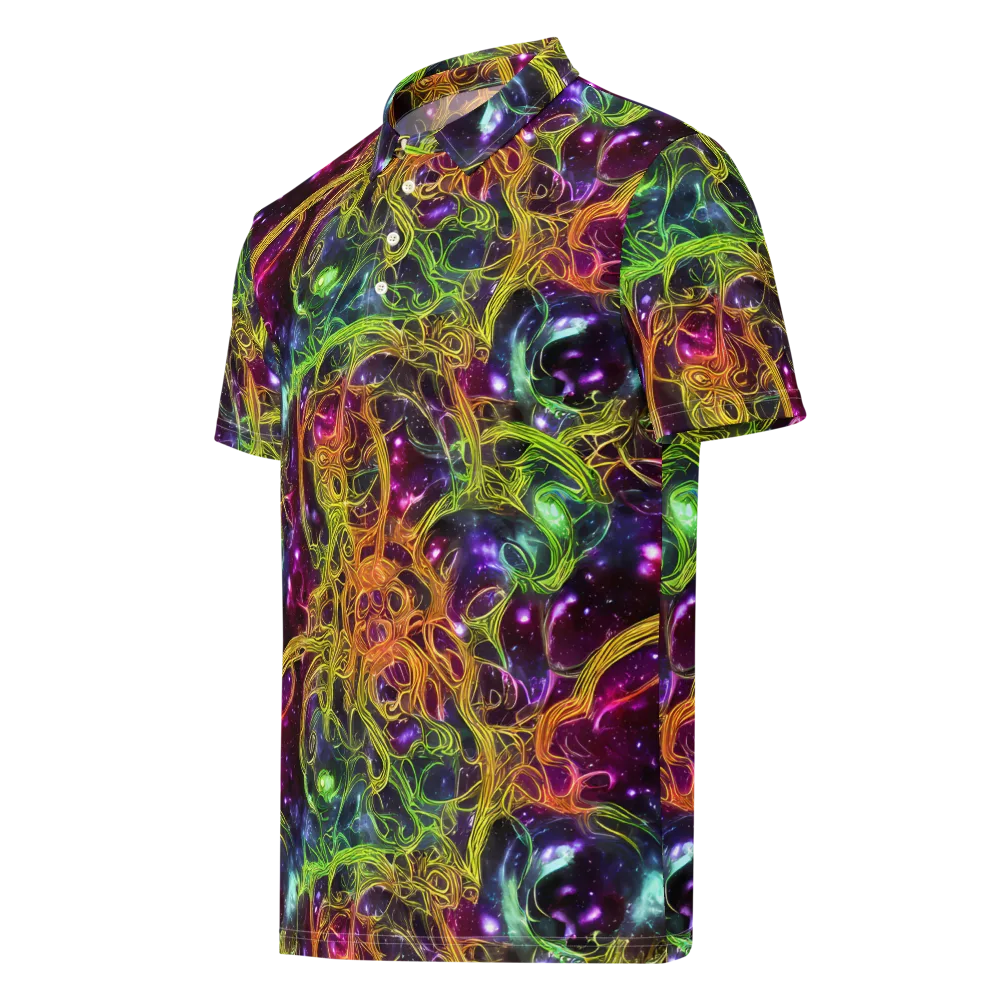 Infinite Filament on Men's Slim Fit Polo Shirt — Left Front