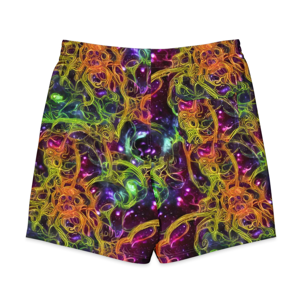 Infinite Filament on Men's Board Shorts — Back