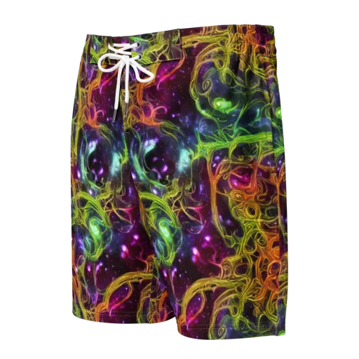 Infinite Filament on a Men's Board Shorts