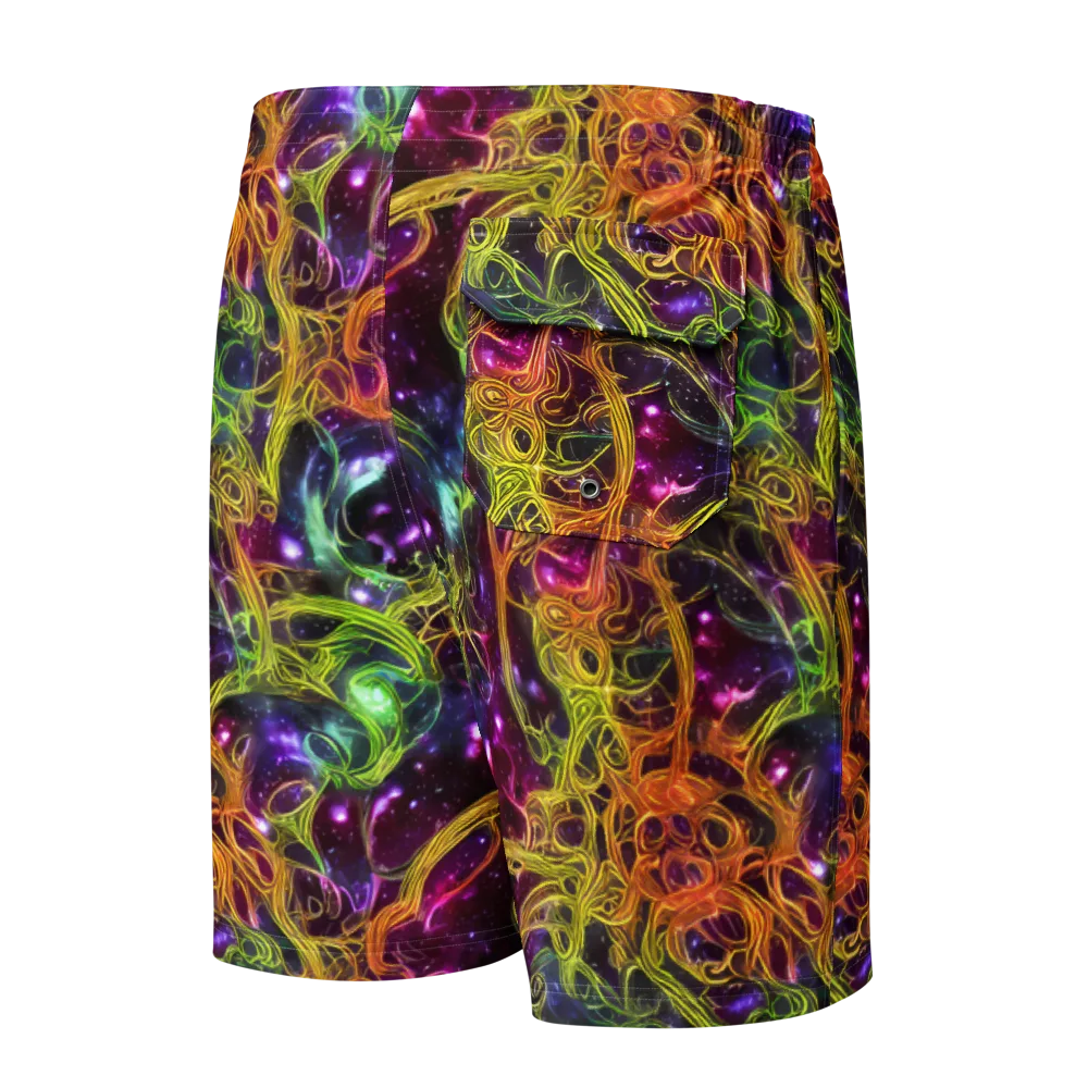 Infinite Filament on Men's Board Shorts — Back
