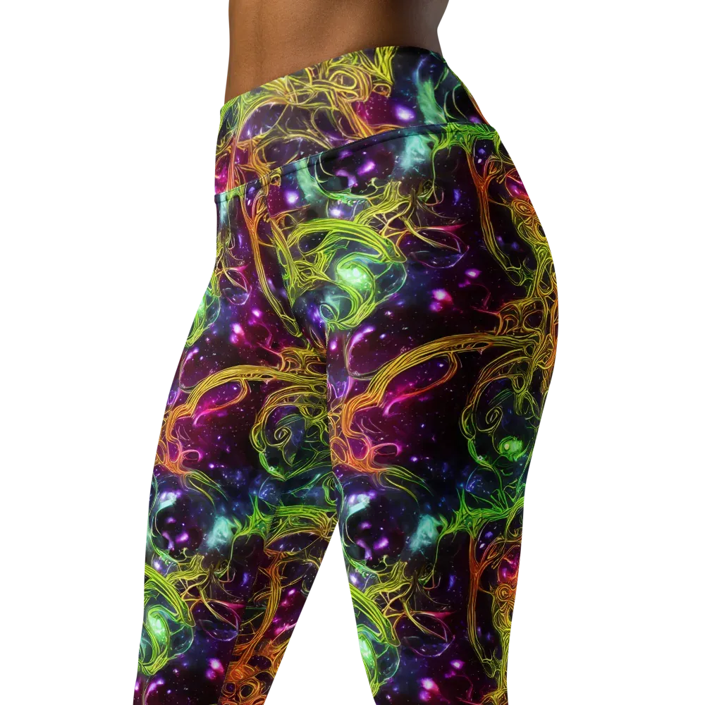 Infinite Filament on Yoga Leggings — Left Front