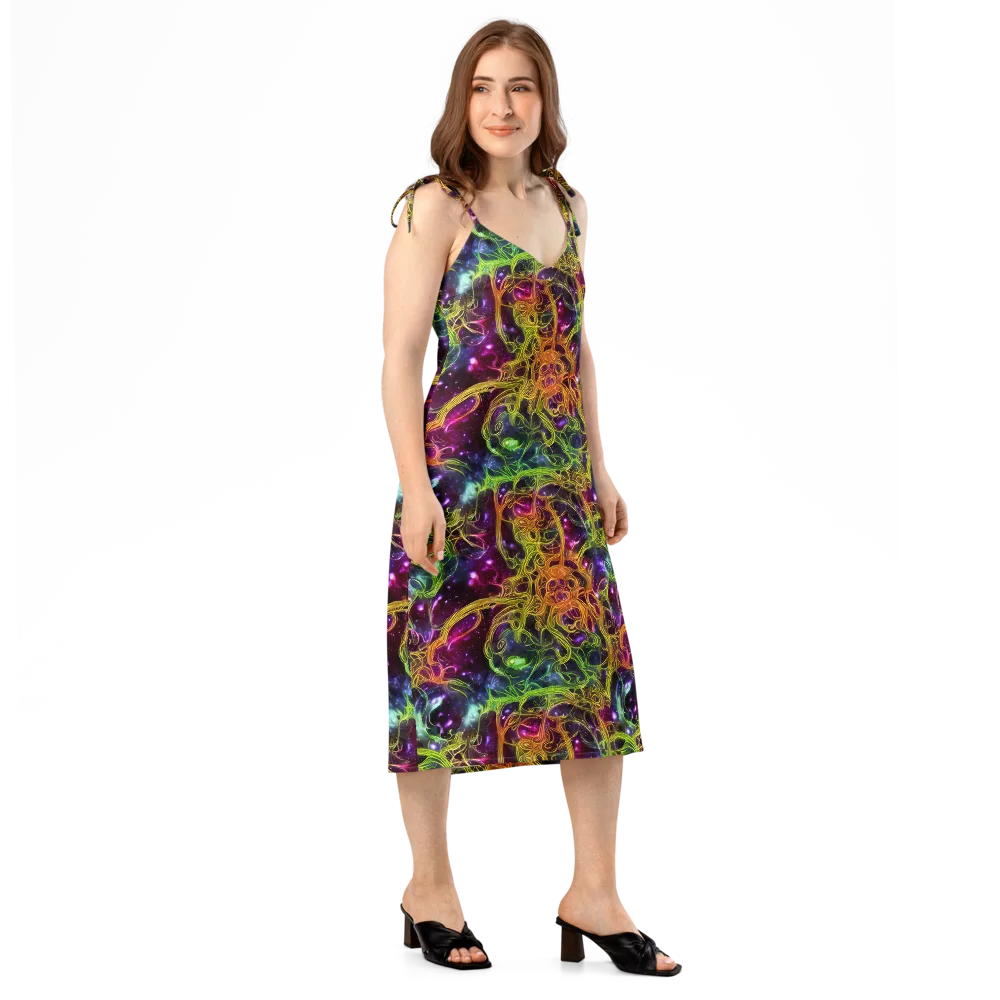 Infinite Filament on Slip Dress — Right Front