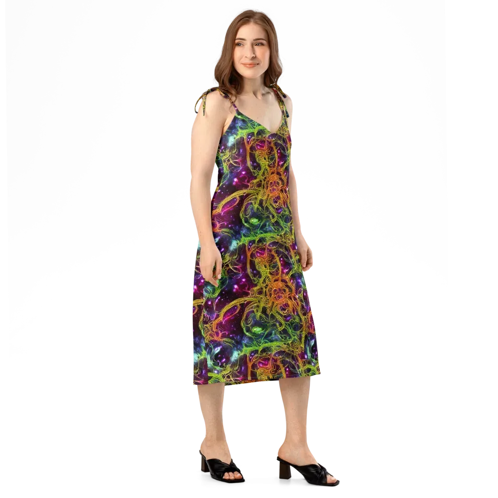 Infinite Filament on Slip Dress — Right Front