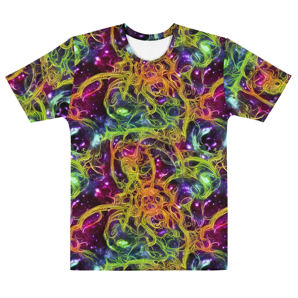 Infinite Filament on Men's Cotton Crew Neck T-Shirt — Front