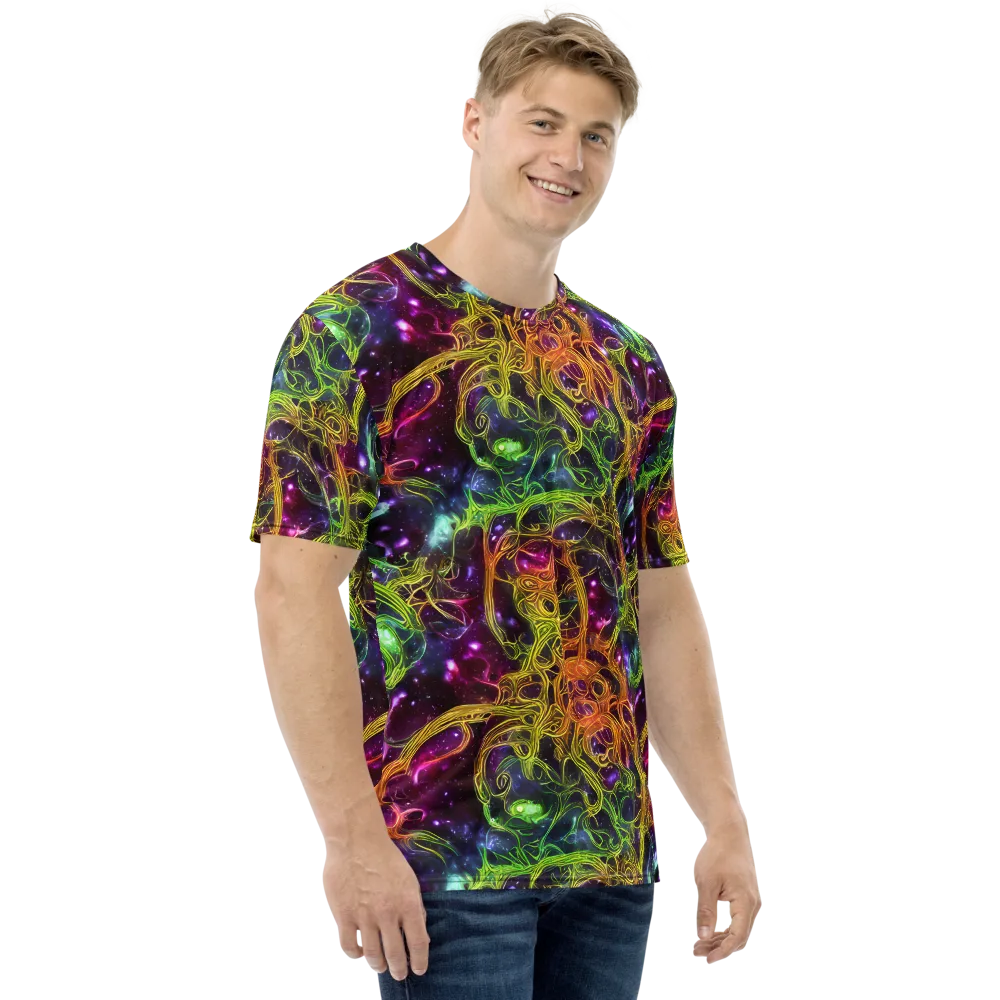 Infinite Filament on Men's Crew Neck T-Shirt — Right