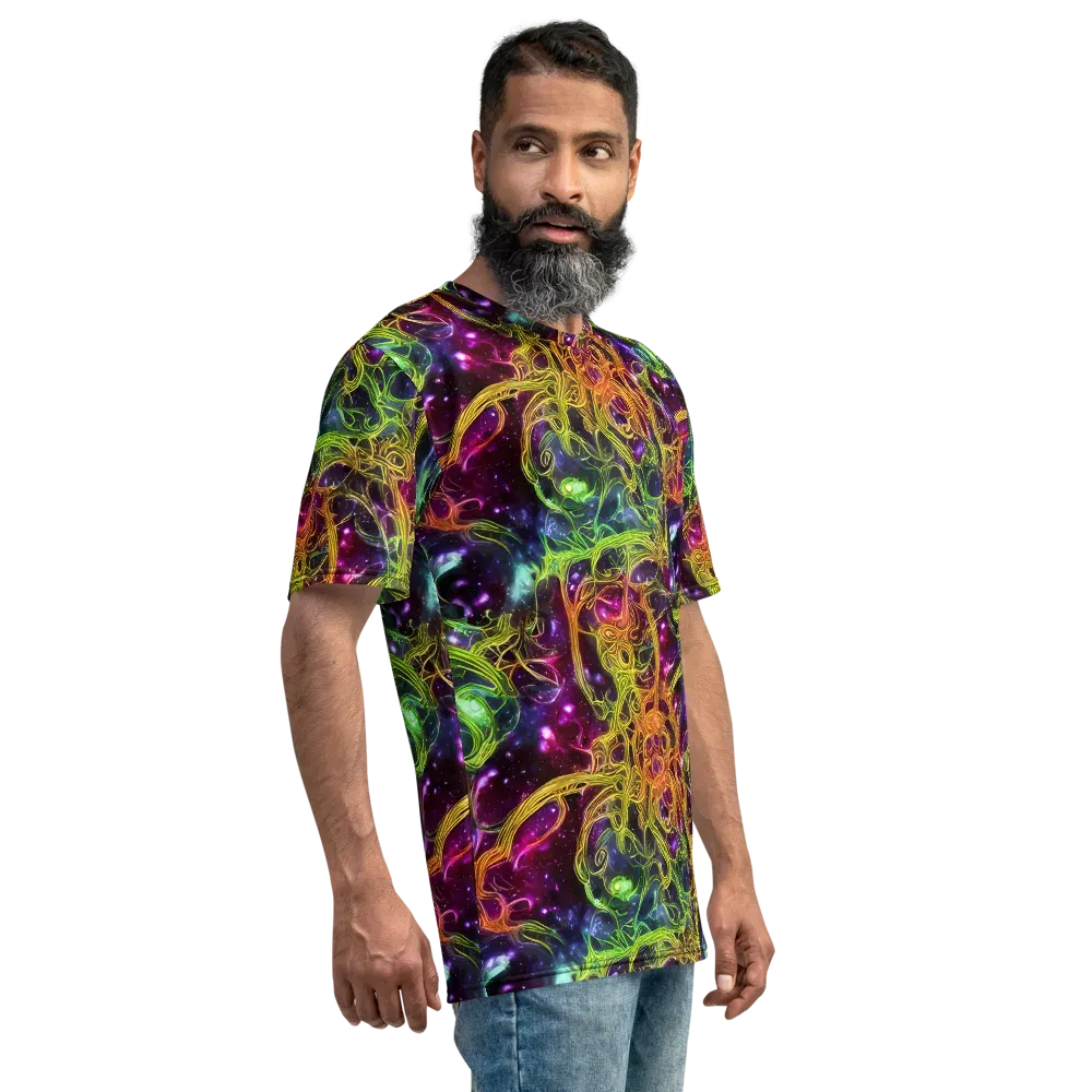 Infinite Filament on Men's Crew Neck T-Shirt — Right