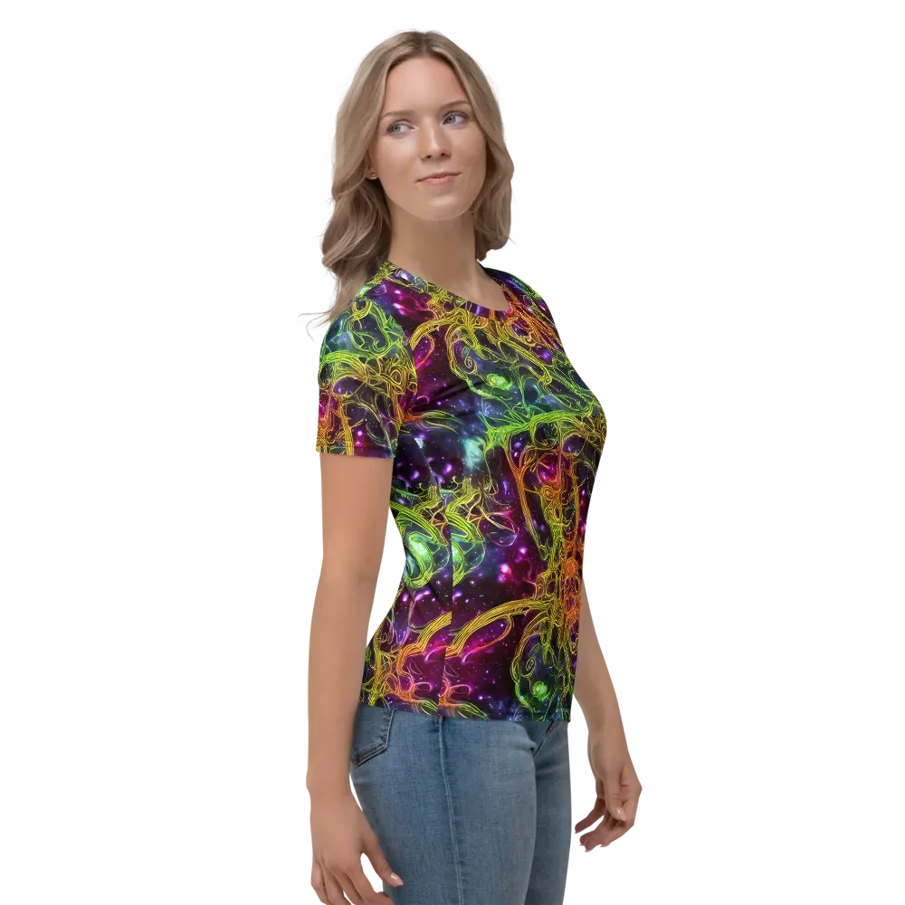 Infinite Filament on Women's Crew Neck T-Shirt — Right