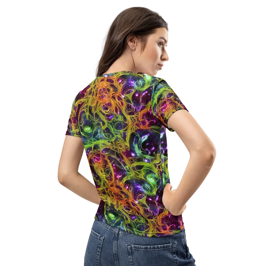 Infinite Filament on Women's Crew Neck T-Shirt — Back