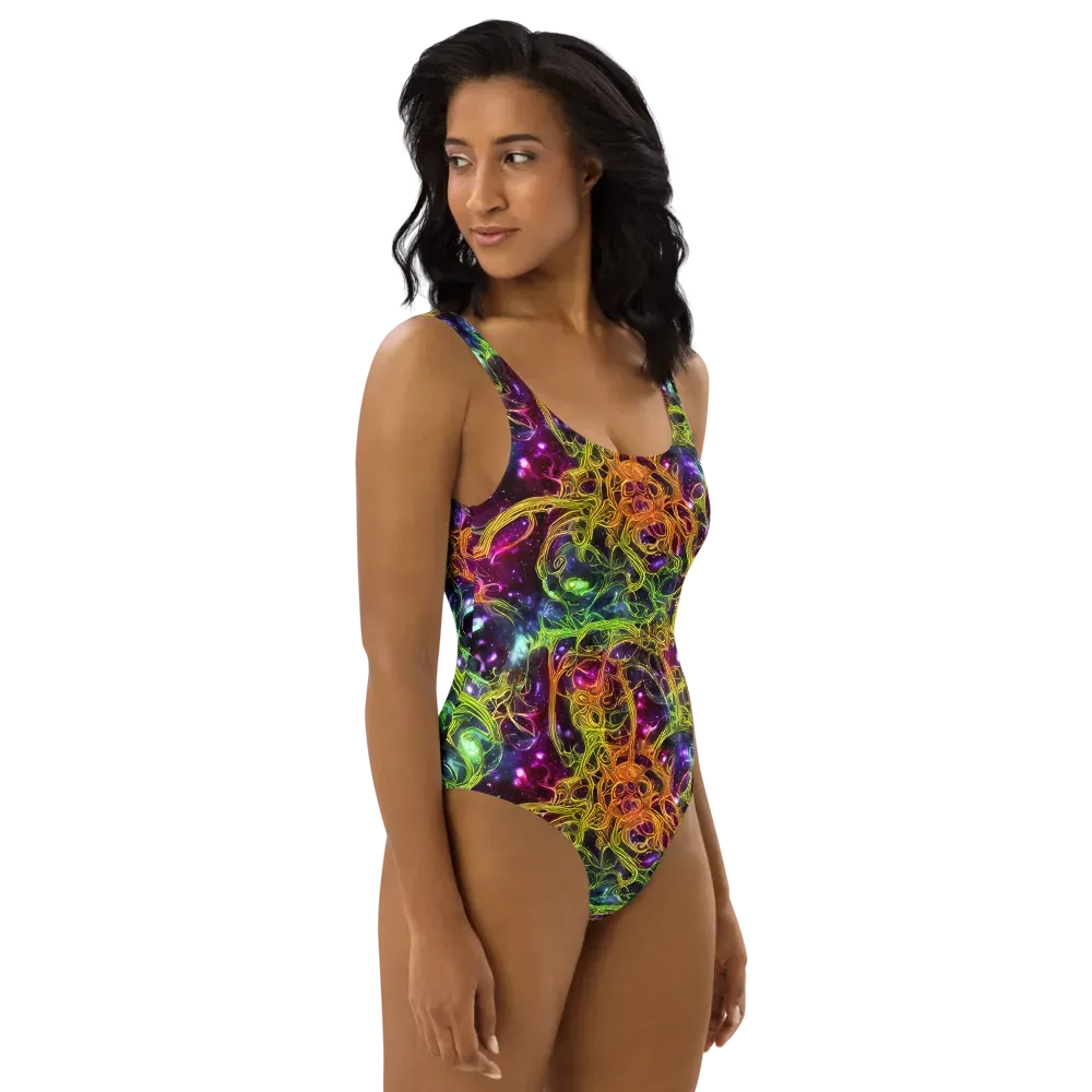 Infinite Filament on One-Piece Swimsuit — Right
