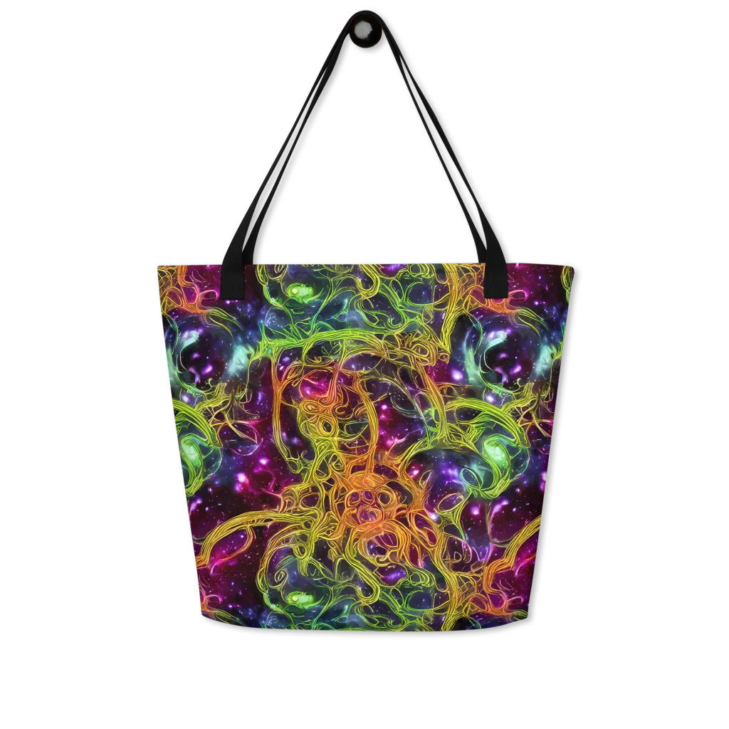 Infinite Filament on Large Tote Bag W/ Pocket — Front