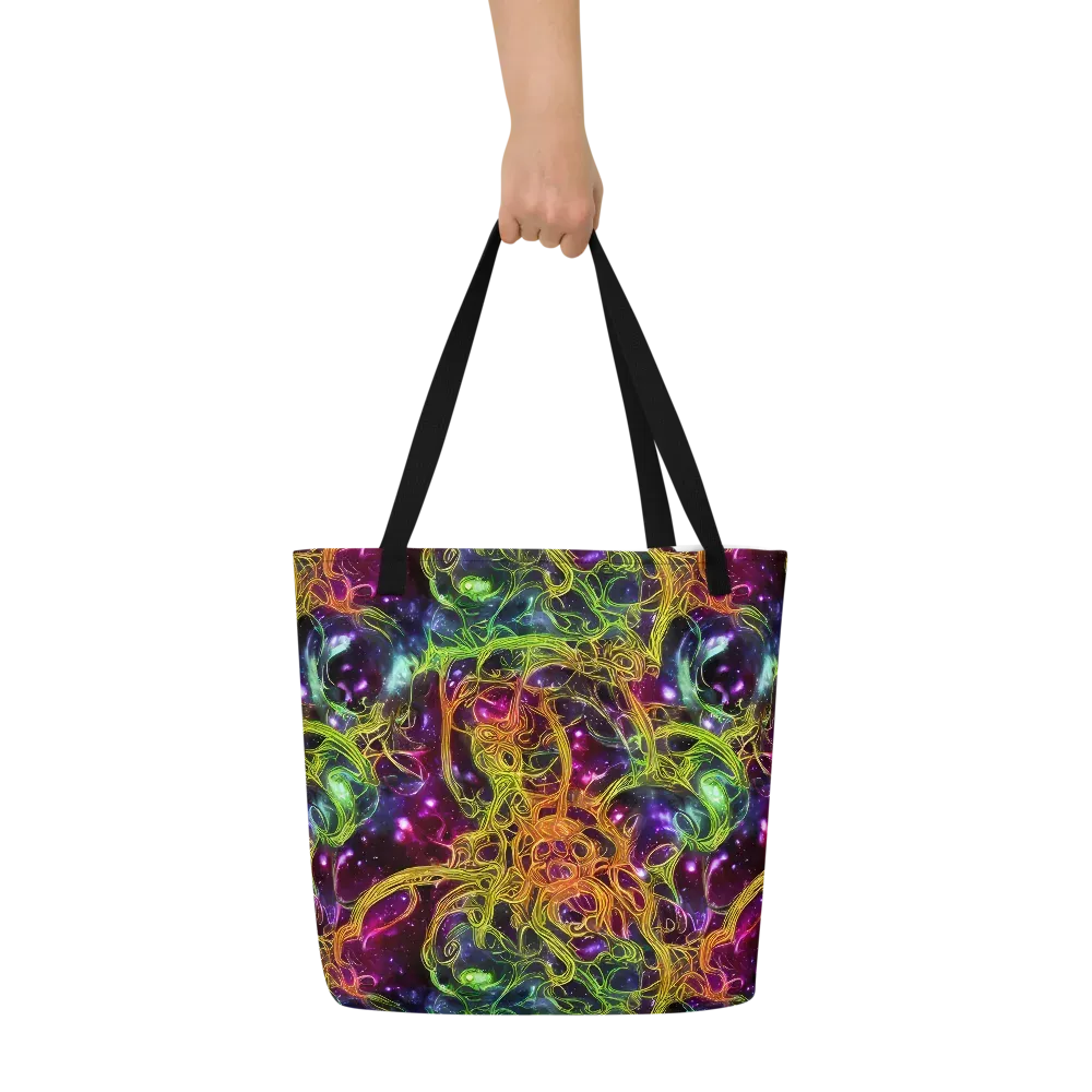 Infinite Filament on Large Tote Bag W/ Pocket — Front