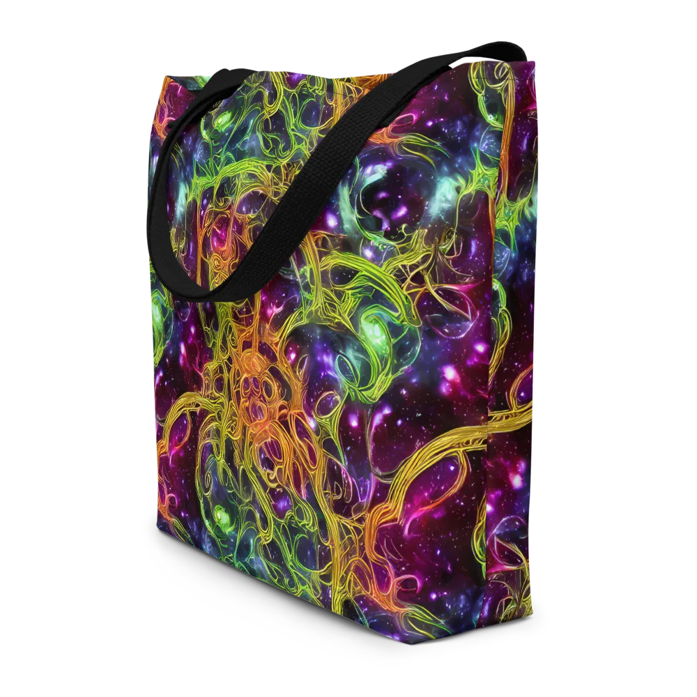 Infinite Filament on Large Tote Bag W/ Pocket — Front
