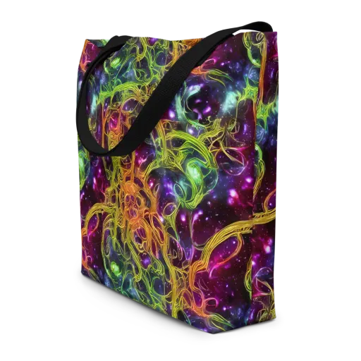 Infinite Filament on a Large Tote Bag W/ Pocket