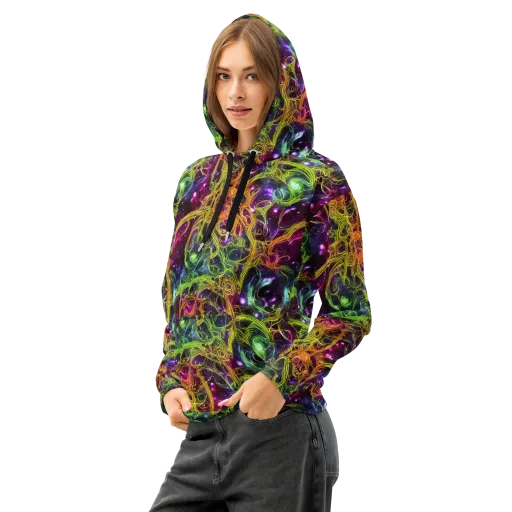 Infinite Filament on a Cotton Hoodie