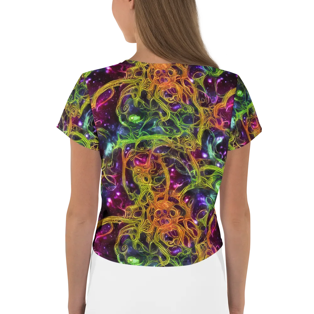 Infinite Filament on Crop Tee — Back