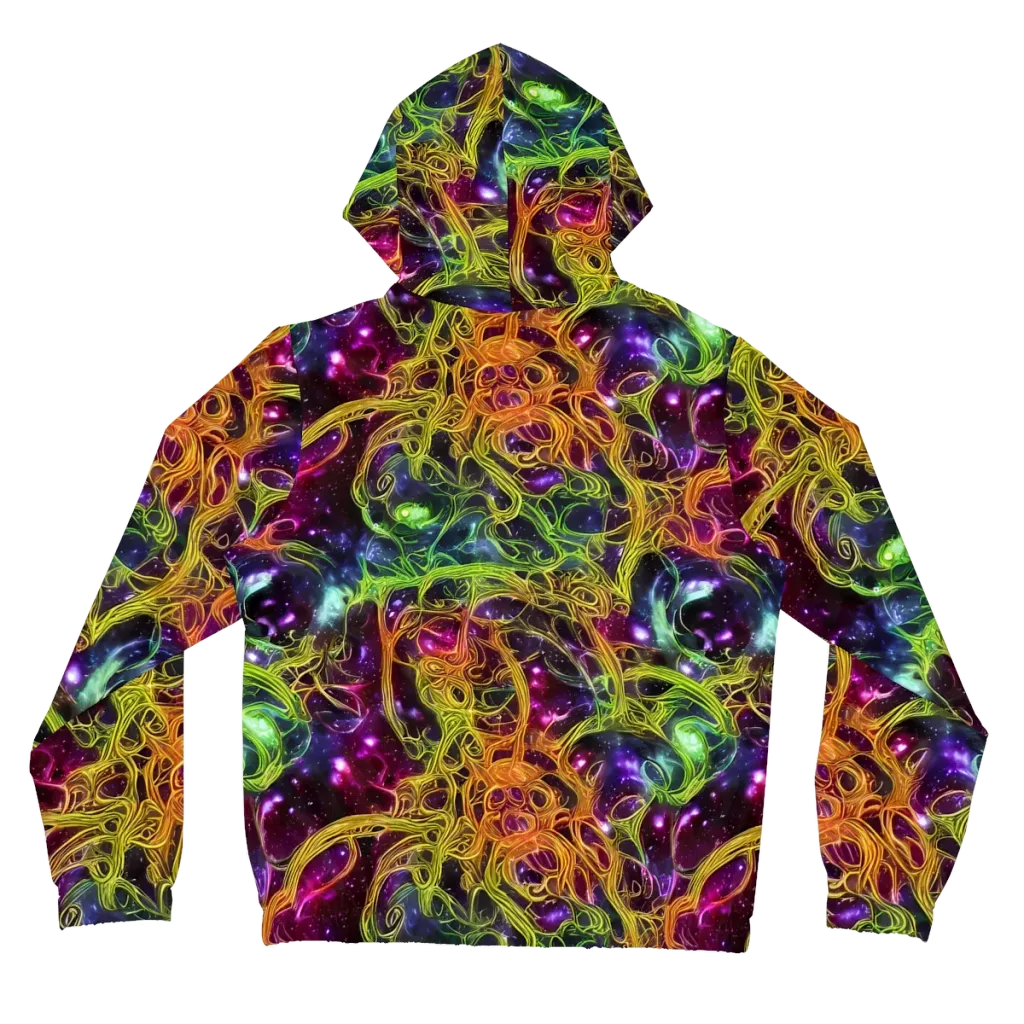 Infinite Filament on Women's Full-Zip Hoodie — Back