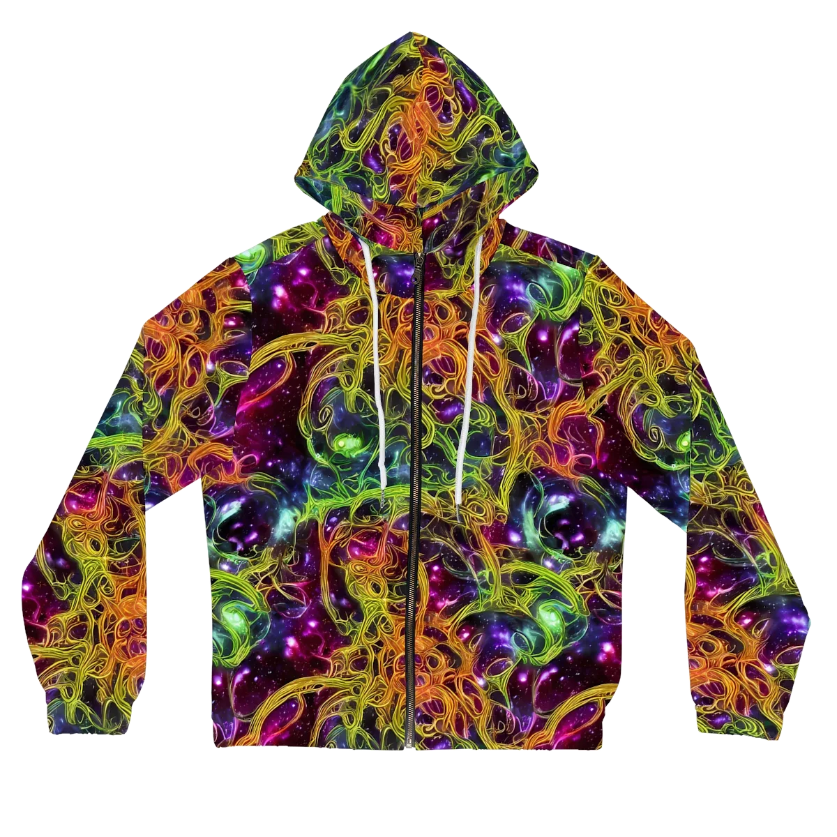 Infinite Filament on Women's Full-Zip Hoodie — Front