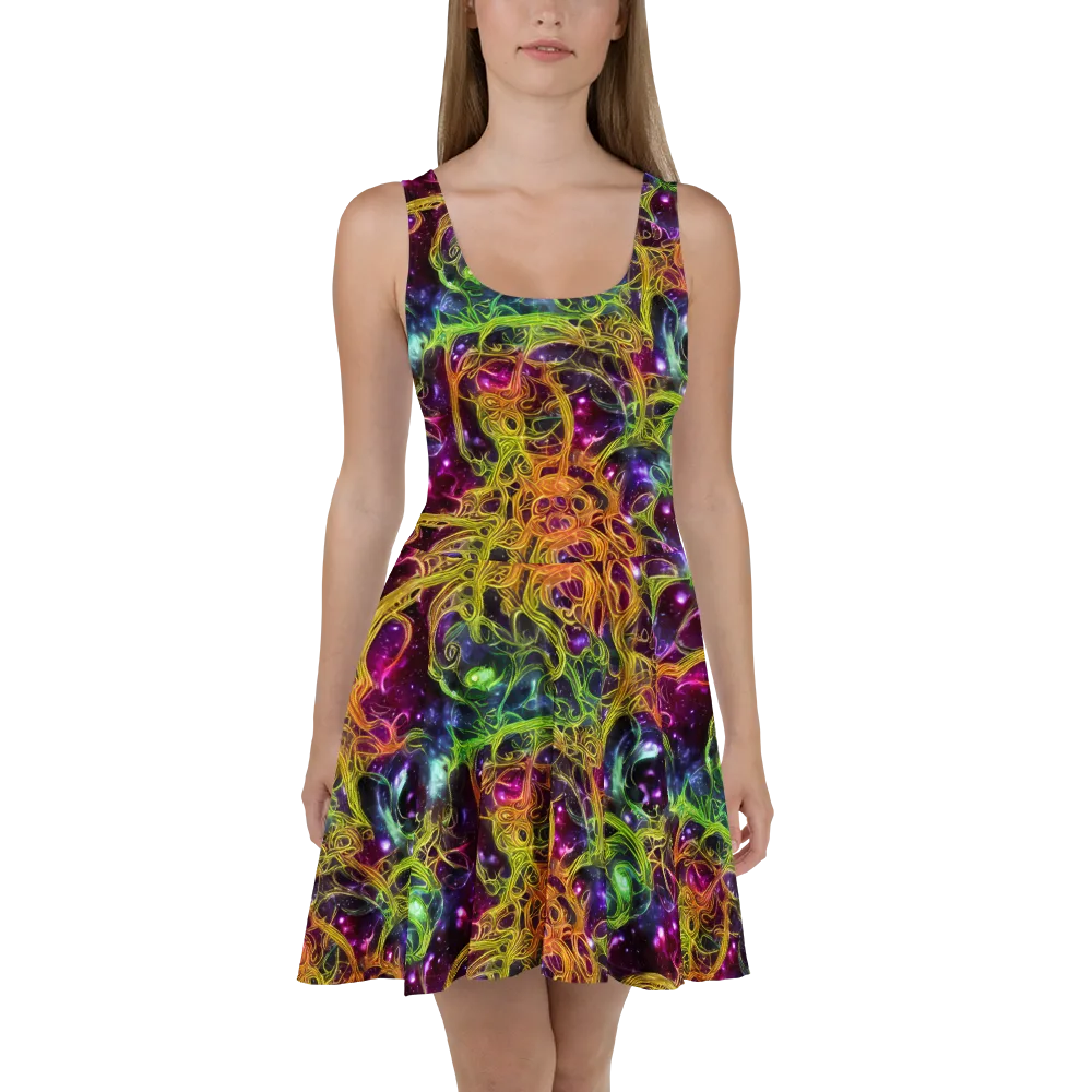 Infinite Filament on Skater Dress — Front