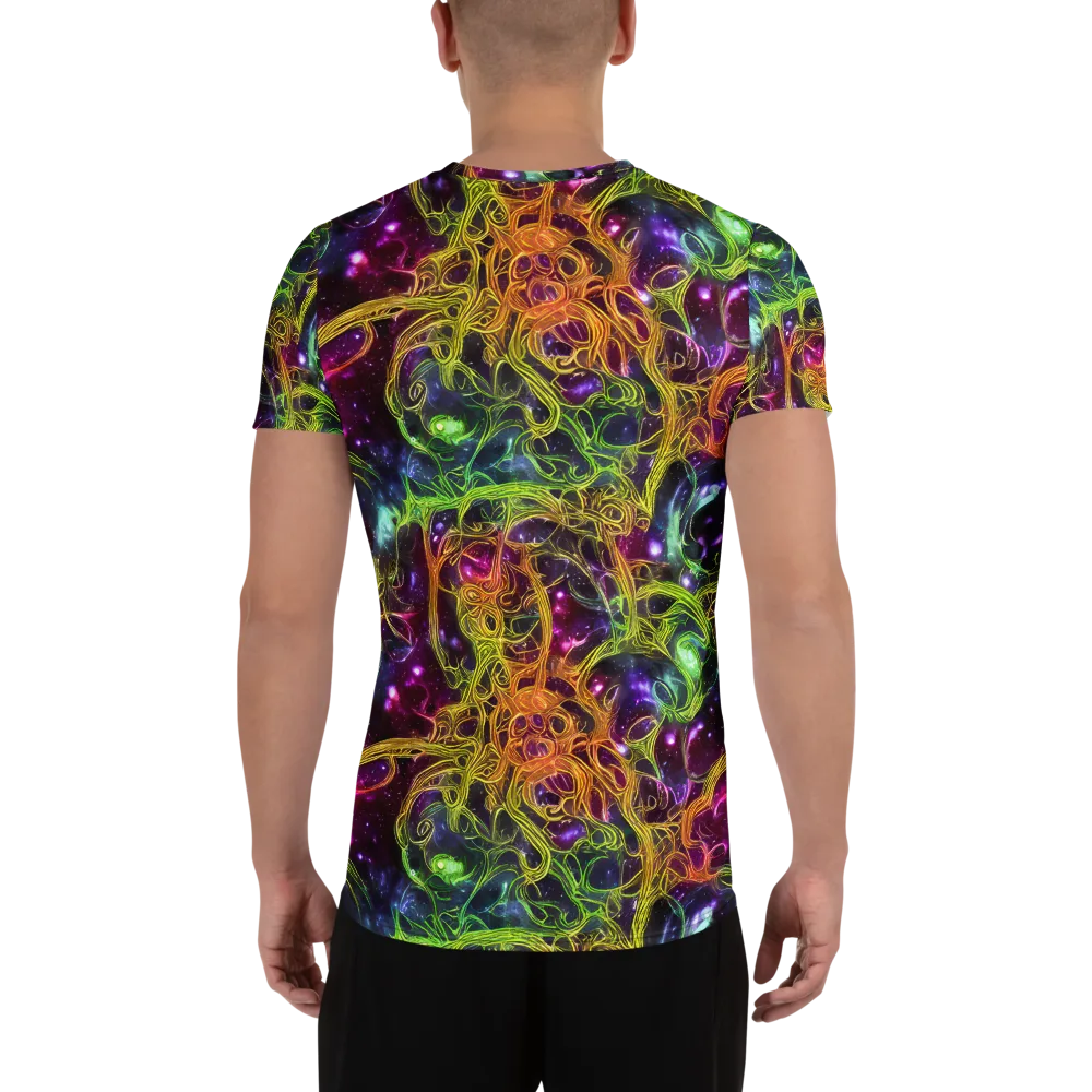 Infinite Filament on Men's Athletic T-Shirt — Back