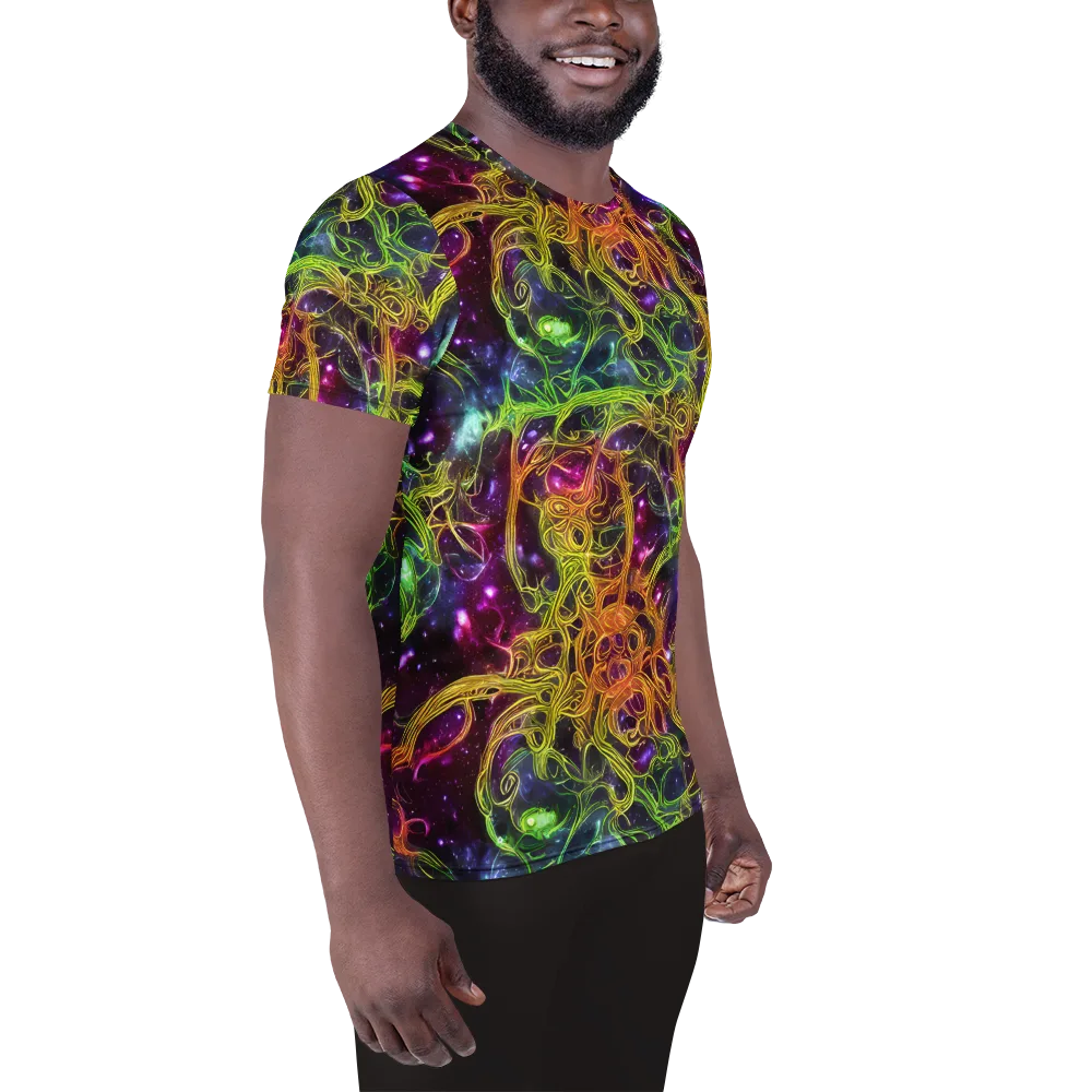 Infinite Filament on Men's Athletic T-Shirt — Right