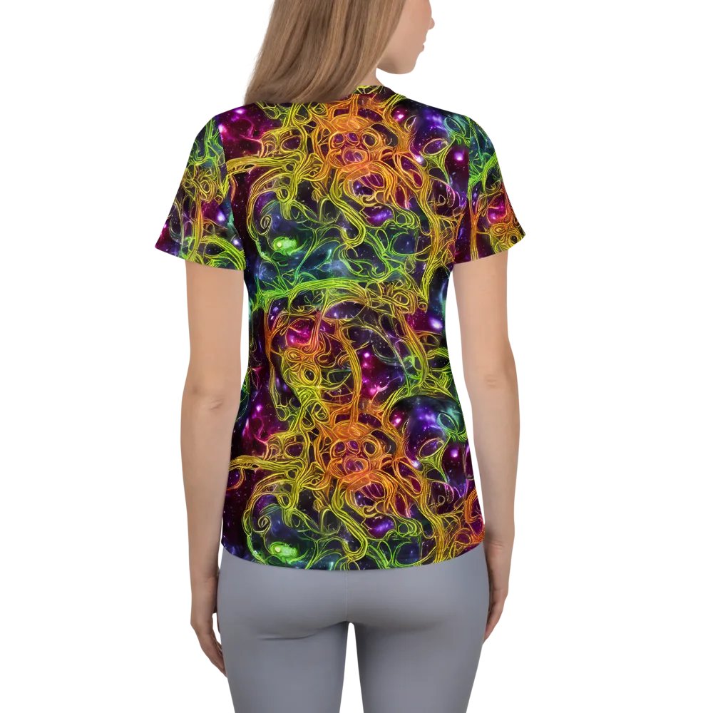 Infinite Filament on Women's Athletic T-Shirt — Back