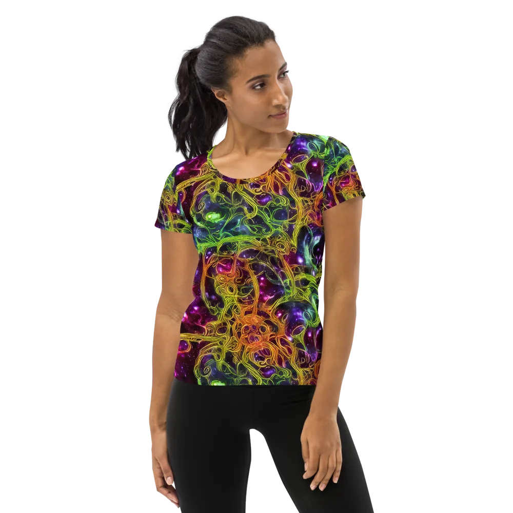 Infinite Filament on Women's Athletic T-Shirt — Front