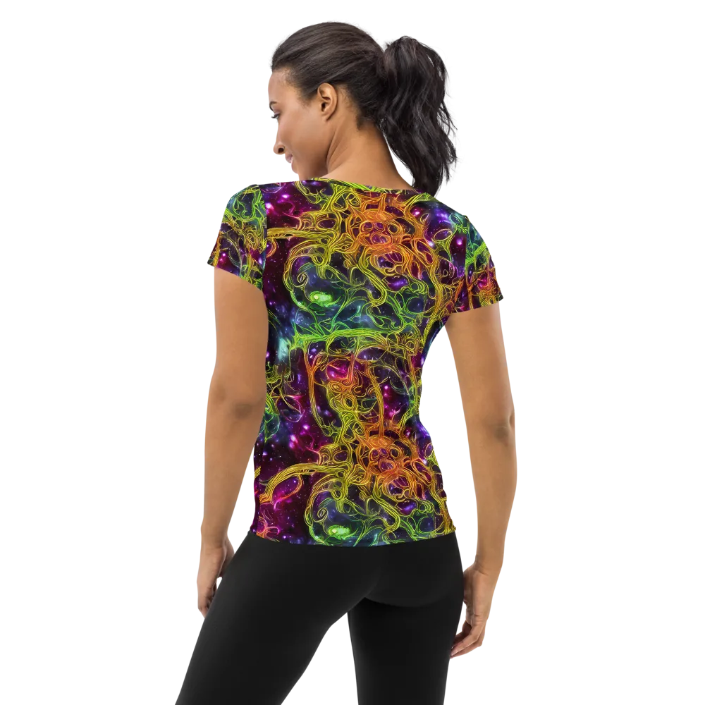 Infinite Filament on Women's Athletic T-Shirt — Back