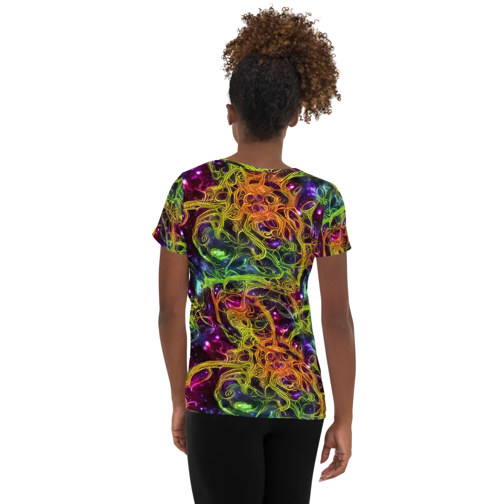 Infinite Filament on Women's Athletic T-Shirt — Back