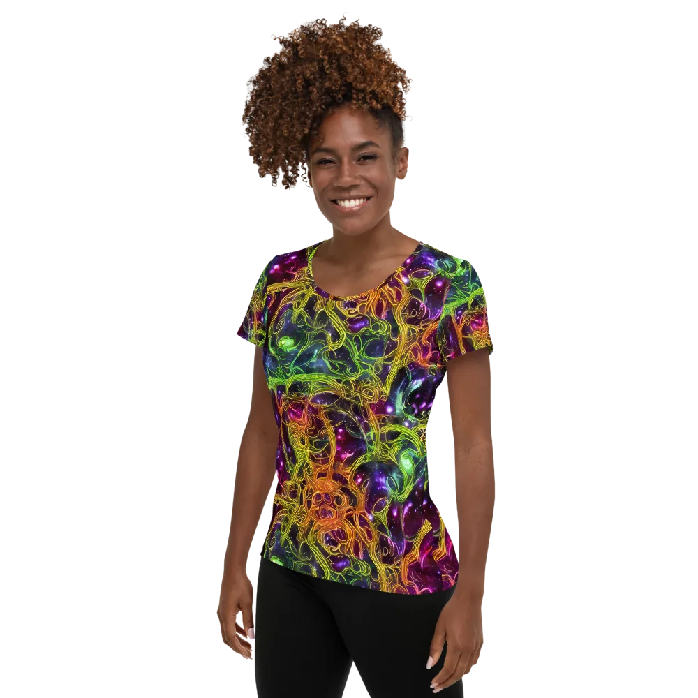 Infinite Filament on Women's Athletic T-Shirt — Left