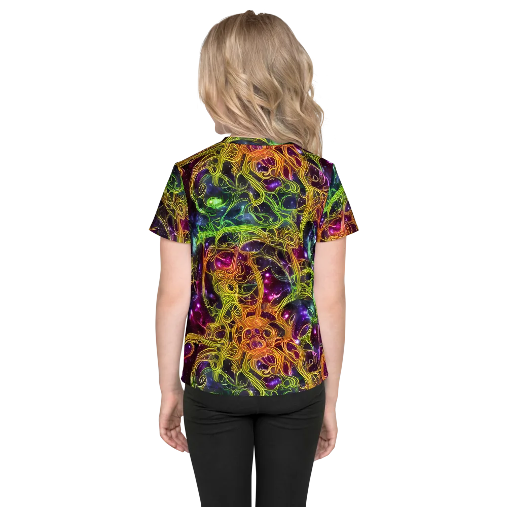 Infinite Filament on Kids Crew Neck T-Shirt — Back