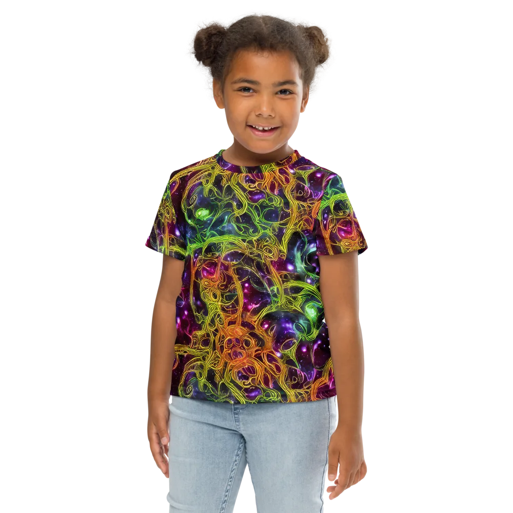 Infinite Filament on Kids Crew Neck T-Shirt — Front