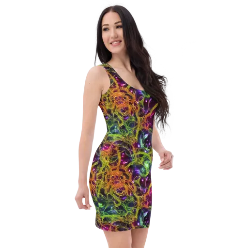Infinite Filament on a Bodycon Dress