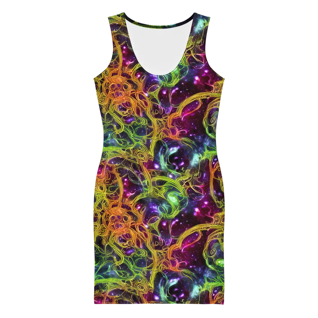 Infinite Filament on Bodycon Dress — Front