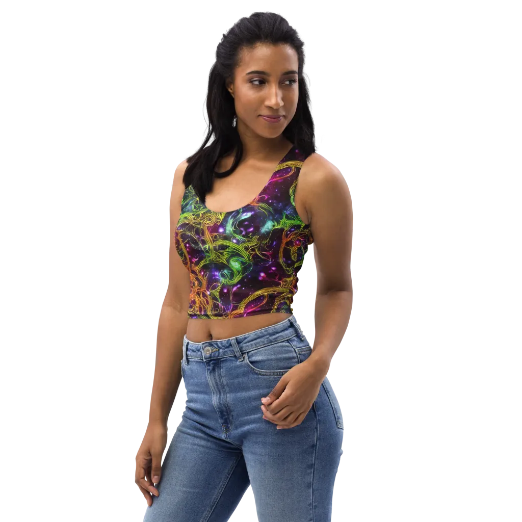 Infinite Filament on Crop Top — Left Front