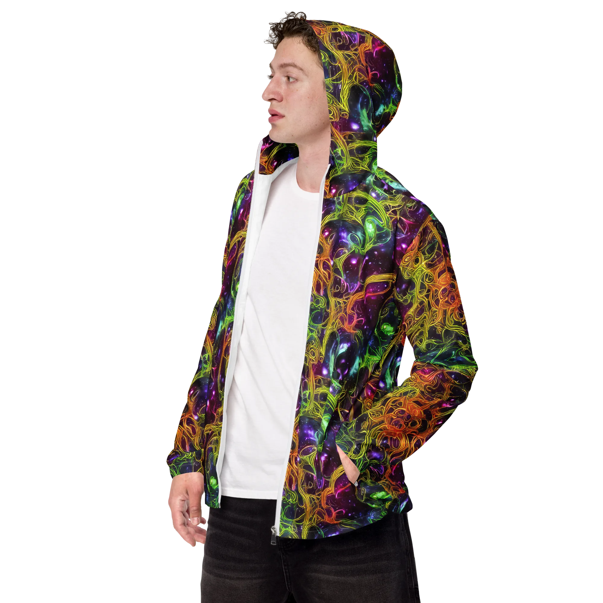 Infinite Filament on Men's Windbreaker — Left Front
