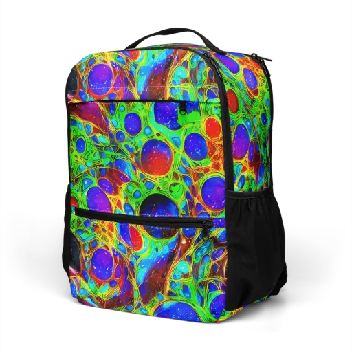 Biomorphic Burst on a Utility Backpack