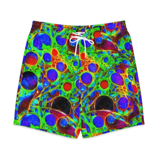 Biomorphic Burst on a Men's Board Shorts