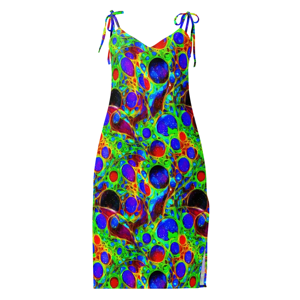 Biomorphic Burst on Slip Dress — Front