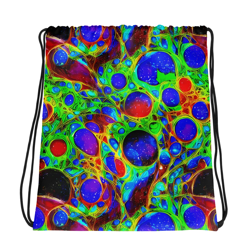 Biomorphic Burst on Drawstring Bag — Photo