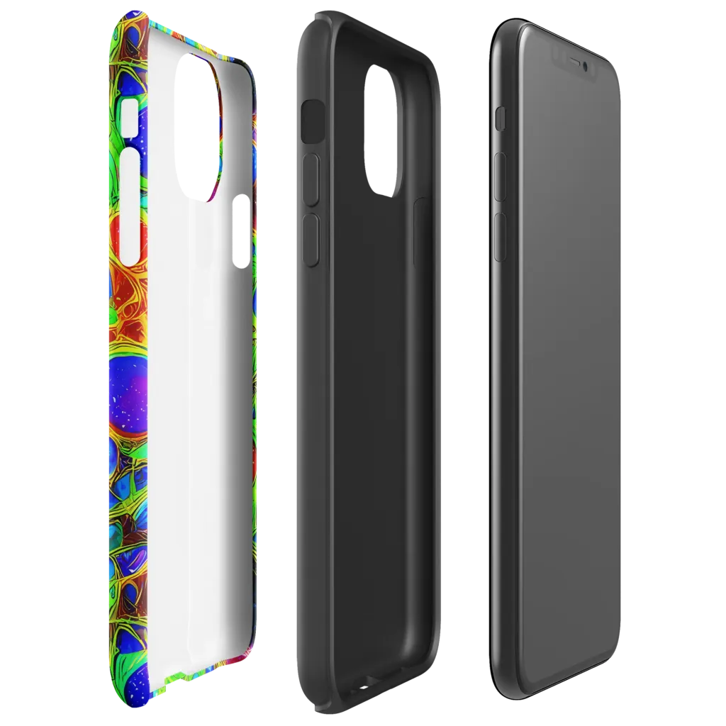 Biomorphic Burst on Tough Case for iPhone® — Right