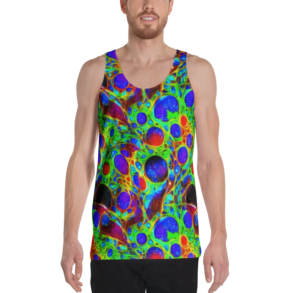 Biomorphic Burst on Men's Tank Top — Front