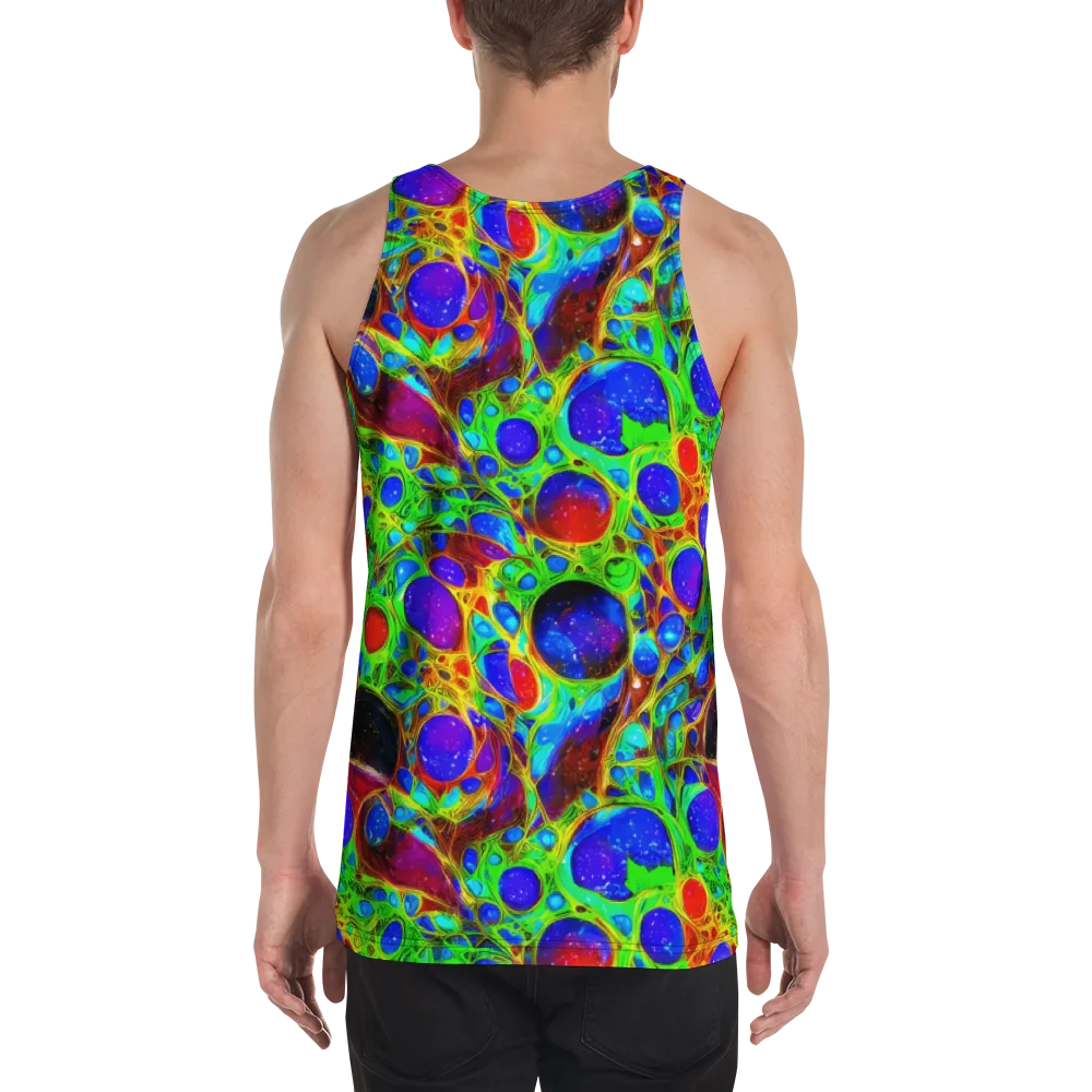 Biomorphic Burst on Men's Tank Top — Back