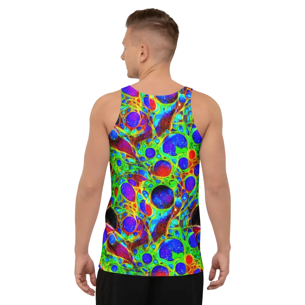 Biomorphic Burst on Men's Tank Top — Back