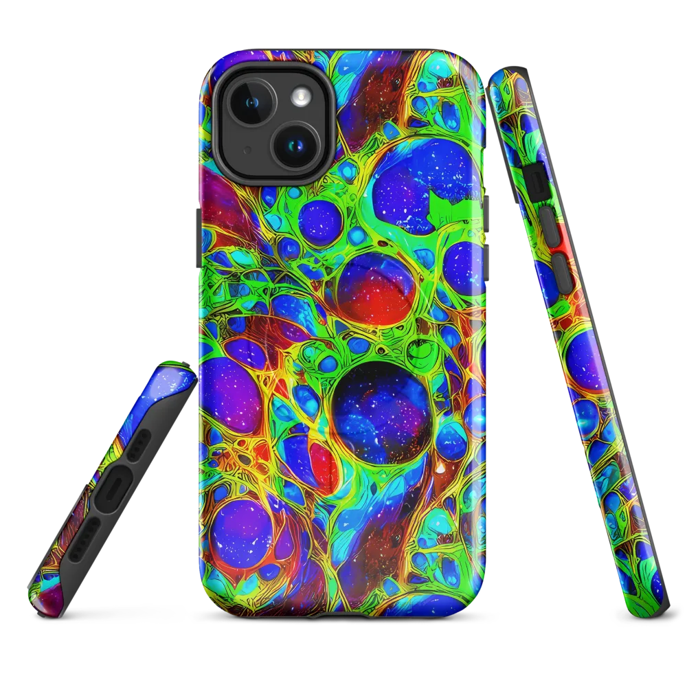 Biomorphic Burst on MagSafe Tough Case for iPhone® — Front